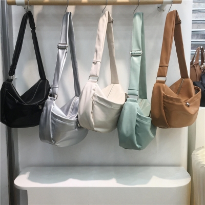 2024 new soft leather large capacity dumpling bag shoulder crossbody bag
