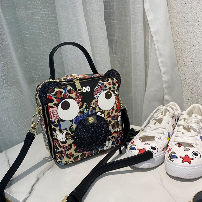 High End Versatile small bag large capacity one shoulder bag special EYE THEME colorful crossbody bag ladies graffiti handbag