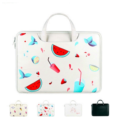 New Design Printed Picture PU leather waterproof laptop bag Laptop Case Bag laptop briefcase
