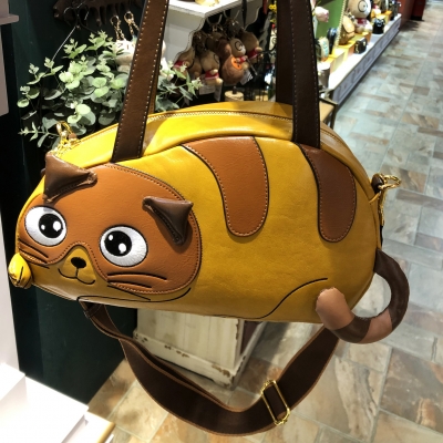 M1443-1 Cartoon Cat Bag Underarm Bag Tote Bag Doll Cartoon Cute Fashion Casual Large Capacity Shoulder Messenger Bag