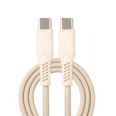 USB wheat straw degradation data cable Mobile phone charging cable, suitable for Apple Type-C data cable fast charging