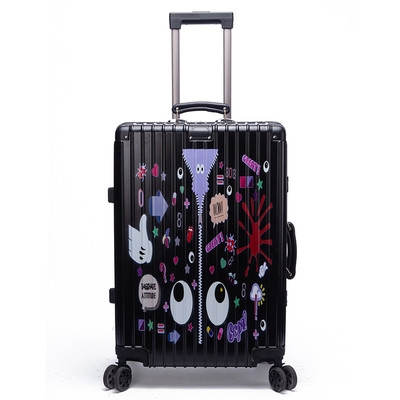 EYE THEME 24 inch ABS storage trolley case travel pull lever suitcase travel password box mute suitcase boot trolley case